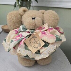 Bouffant bear Potbelly Teddy By Sheri Nickell Vintage 1989 Snickelldoodles NWT